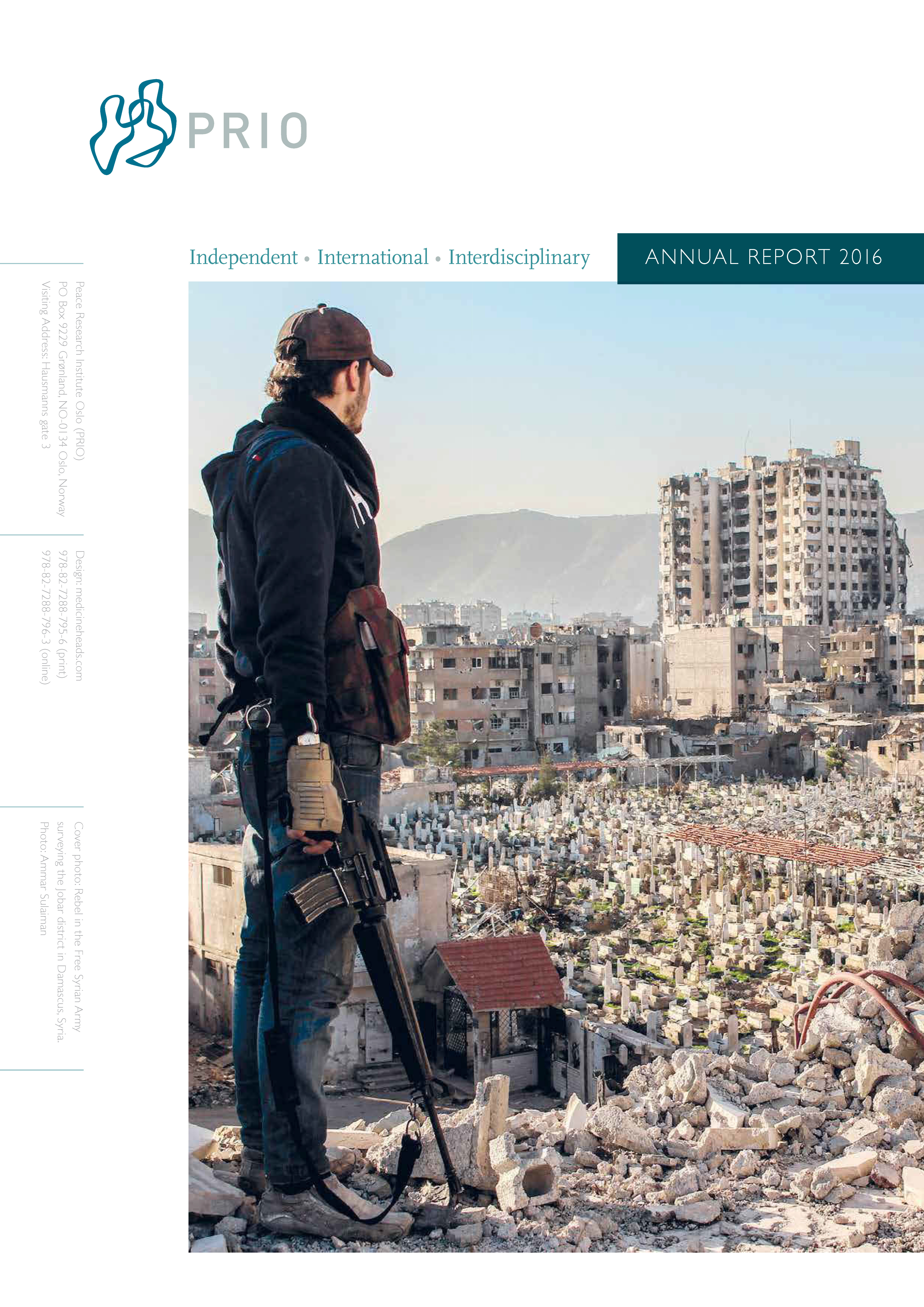 PRIO Annual Report 2016 front cover